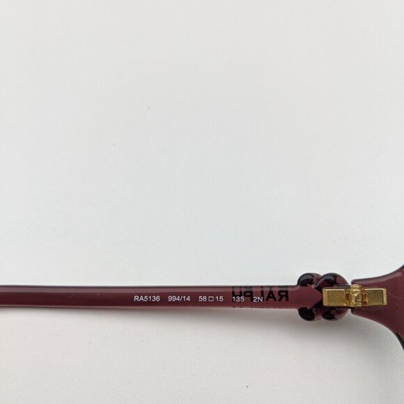 🕶️Frame only! Ralph Lauren RA5136 994/14 Sunglasses 58/15 135 /ALI829🕶️ - Picture 7 of 9